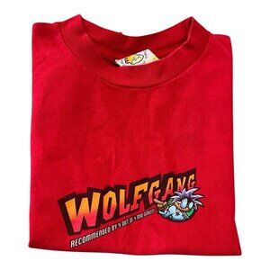 Vintage JNCO T-Shirt Large Red USA Made Wolfgang Graphic Tee 90s Streetwear Y2K